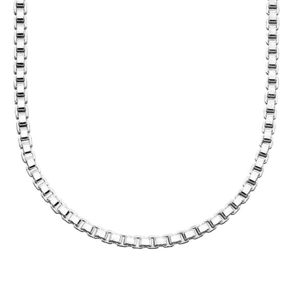 Giani Bernini Sterling Silver Chain 24” Box Chain Necklace - Picture 1 of 6